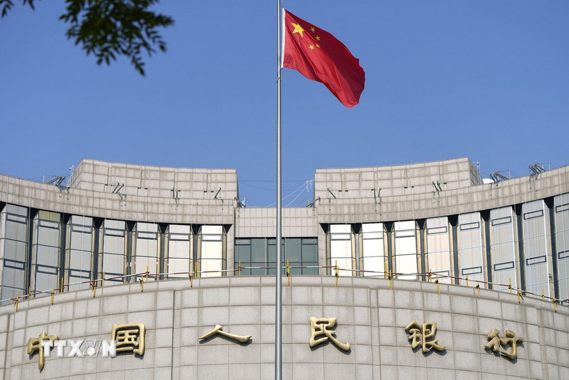 Trụ sở Ngân hàng Trung ương Trung Quốc ở Bắc Kinh. (Ảnh: Kyodo/TTXVN)