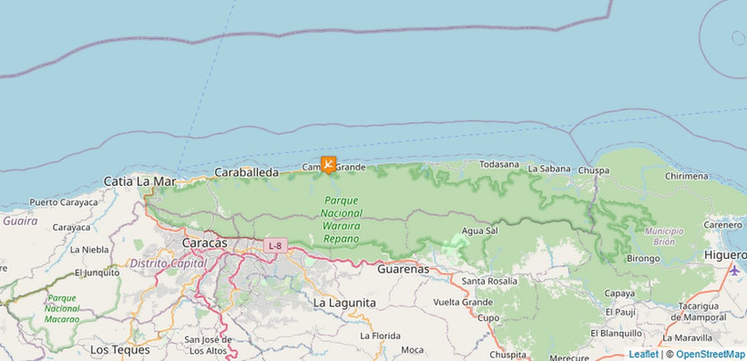 Vị trí máy bay gặp nạn. (Ảnh: Aviation Safety Network)