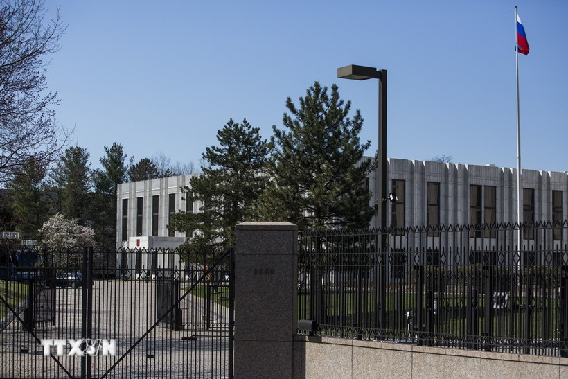Đại sứ quán Nga tại Washington, DC năm 2018. (Ảnh: AFP/TTXVN)