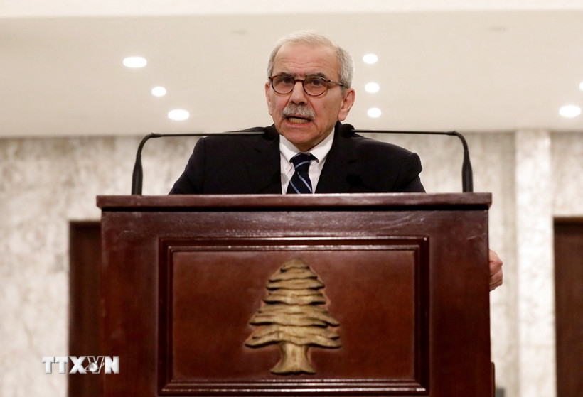 Thủ tướng Liban Nawaf Salam. (Ảnh: THX/TTXVN)