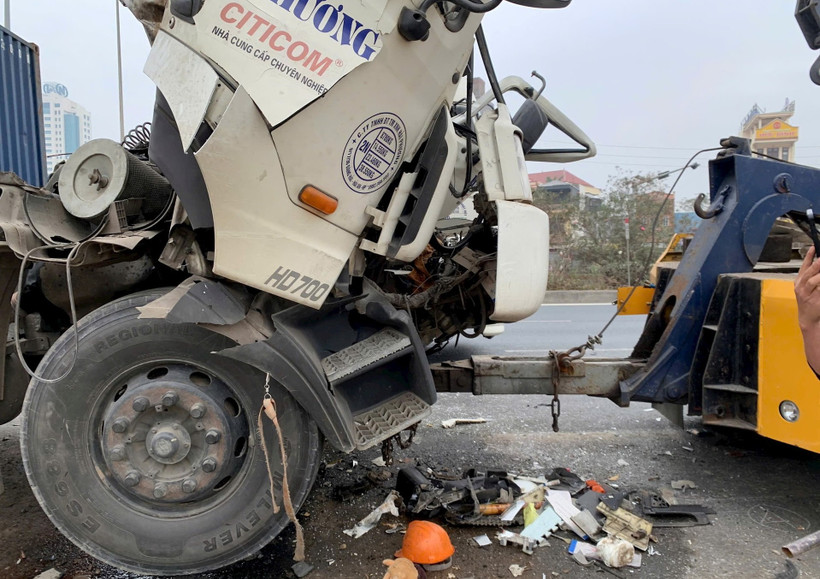 Hiện trường vụ tai nạn. (Ảnh: Báo Hải Dương)