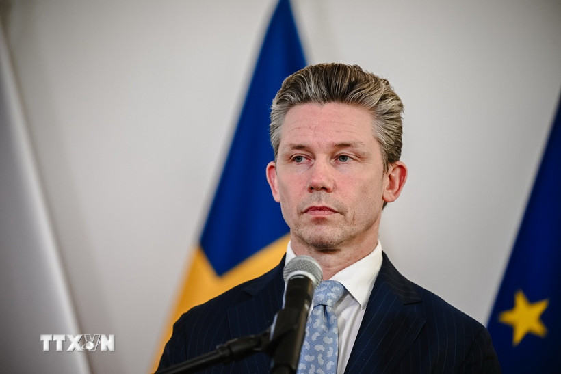 Bộ trưởng Quốc phòng Thụy Điển Pal Jonson. (Ảnh: PAP/TTXVN)