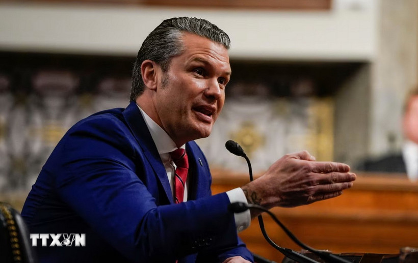 Bộ trưởng Quốc phòng Mỹ Pete Hegseth. (Ảnh: Reuters/TTXVN)