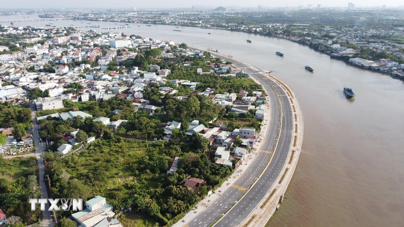 Trục kinh tế hành lang sông Đồng Nai cùng Khu thương mại tự do, Khu đô thị sân bay kỳ vọng sẽ là cực tăng trưởng mới của Đồng Nai. (Ảnh: Sỹ Tuyên/TTXVN)