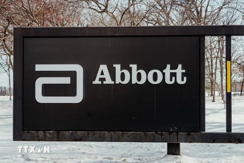 Biển hiệu Abbott tại Illinois, Mỹ. (Ảnh: Getty Images/TTXVN)
