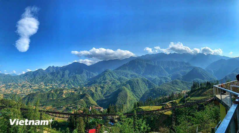 Cảnh sắc Sa Pa hớp hồn du khách Hàn Quốc. (Ảnh: Vietnam+)