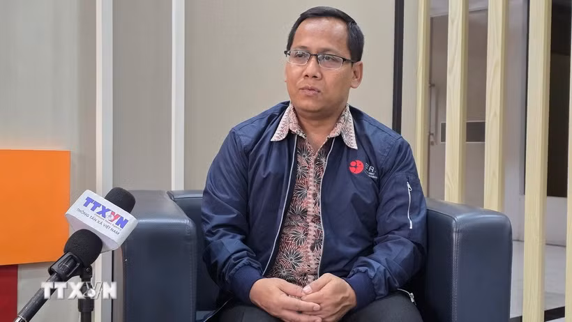 Ông Lamijo, nhà nghiên cứu Đông Nam Á, Cơ quan Nghiên cứu và Đổi mới Quốc gia (BRIN) Indonesia. (Ảnh: Minh Thái/TTXVN)