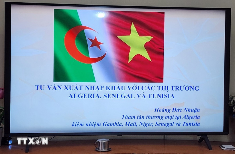 Thương vụ Việt Nam tại Algeria kiêm nhiệm Senegal và Tunisia đã tổ chức Phiên tư vấn xuất khẩu. (Ảnh: Mạnh Hùng/TTXVN)