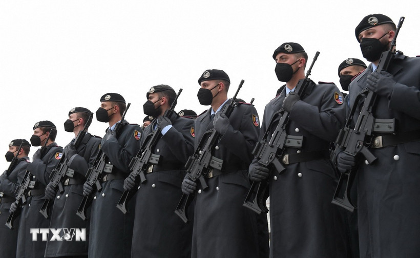 Binh sỹ Đức tham gia một sự kiện ở Munich. (Ảnh: AFP/TTXVN)