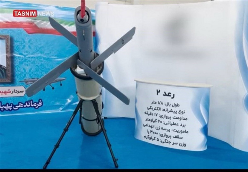 UAV cảm tử do Iran sản xuất. (Nguồn: tasnimnews)