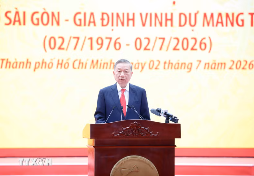 Tổng Bí thư, Chủ tịch nước Tô Lâm phát biểu. (Ảnh: Thống Nhất/TTXVN)