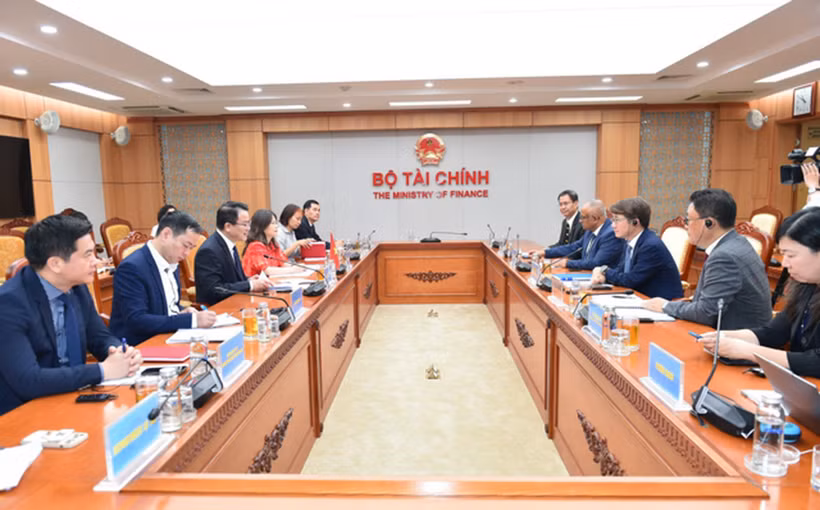 Toàn cảnh buổi làm việc. (Nguồn: Bộ Tài Chính)