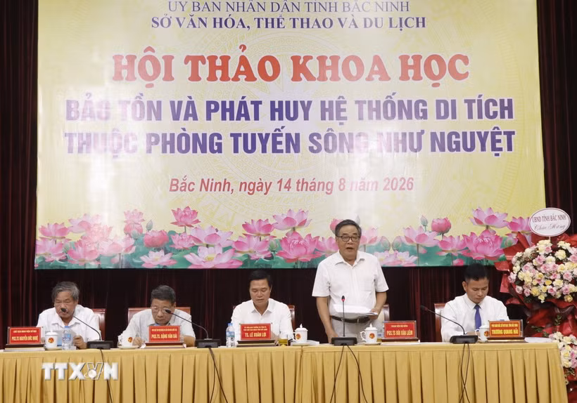 Chủ trì Hội thảo. (Ảnh: Thanh Thương/TTXVN)