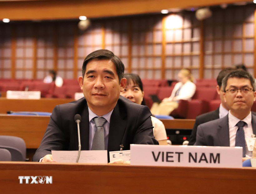 Đại sứ Phạm Việt Hùng, Đại diện thường trực của Việt Nam tại ESCAP. (Ảnh: Đỗ Sinh/TTXVN)