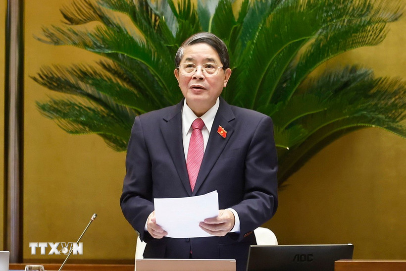 Phó Chủ tịch Quốc hội Nguyễn Đức Hải phát biểu. (Ảnh: Doãn Tấn/TTXVN)