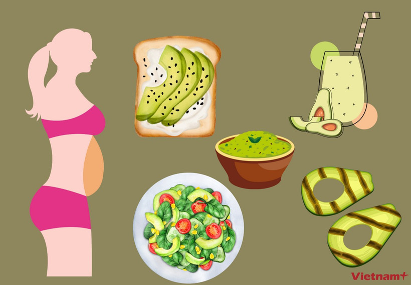 Ăn bơ đúng cách giúp giảm cân và giảm mỡ bụng hiệu quả. (Ảnh: Vietnam+)