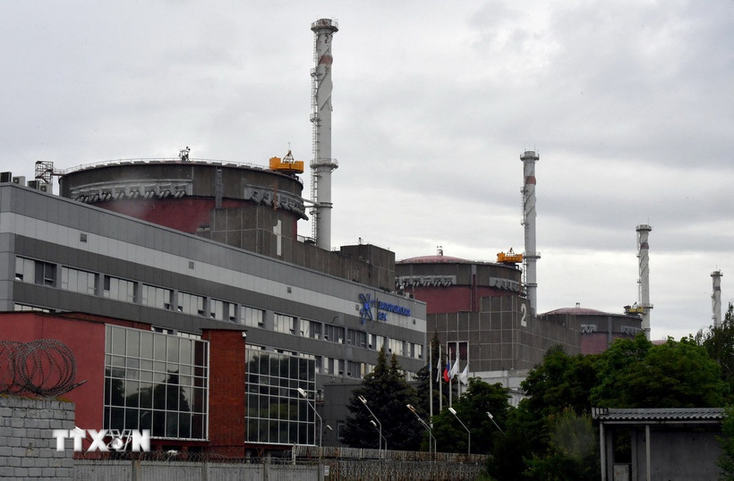 Quang cảnh nhà máy điện hạt nhân Zaporizhzhia ở miền Nam Ukraine. (Ảnh: AFP/TTXVN)