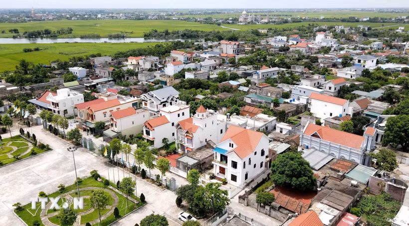 Một góc xã Vân Trường, huyện Tiền Hải, Thái Bình. (Ảnh: Thế Duyệt/TTXVN)