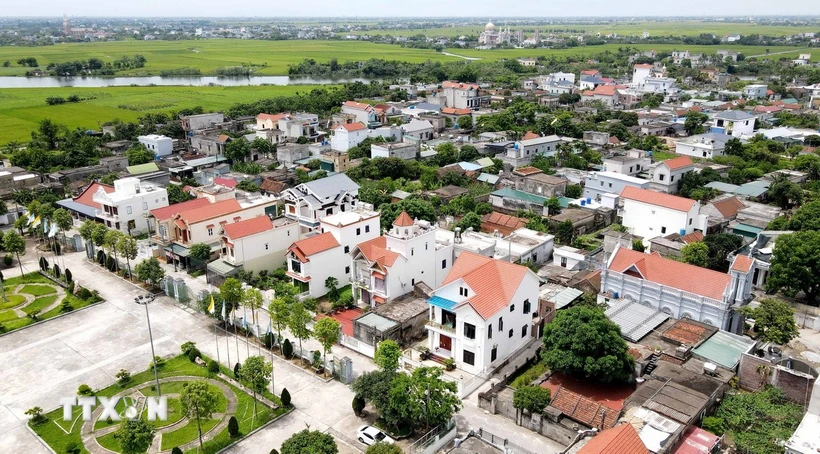 Một góc xã Vân Trường, huyện Tiền Hải, Thái Bình. (Ảnh: Thế Duyệt/TTXVN)