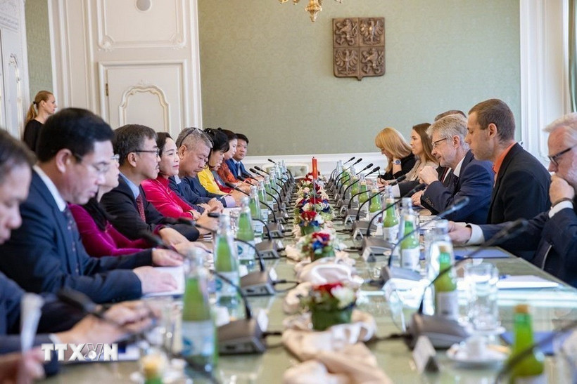 Ngày 19/9, tại Cộng hòa Séc, Phó Chủ tịch Quốc hội Việt Nam Nguyễn Thị Thanh đã có buổi làm việc với Chủ tịch Thượng viện Miloš Vystrčil. (Nguồn Senat.cz/TTXVN phát)