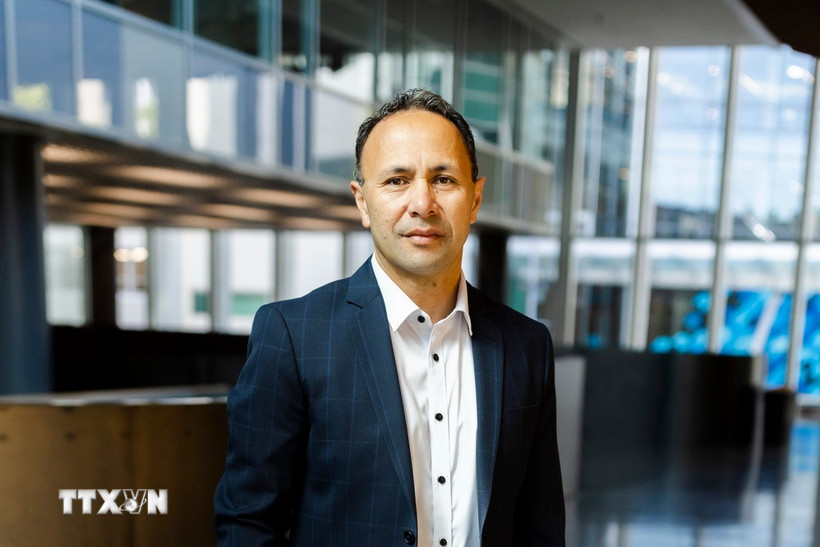Giáo sư Damon Salesa, Hiệu trưởng trường Đại học Công nghệ Auckland (AUT) của New Zealand. (Ảnh: TTXVN phát)