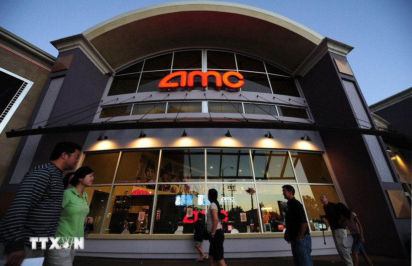 Rạp chiếu phim AMC ở Los Angeles, bang California (Mỹ). (Ảnh: AFP/TTXVN)