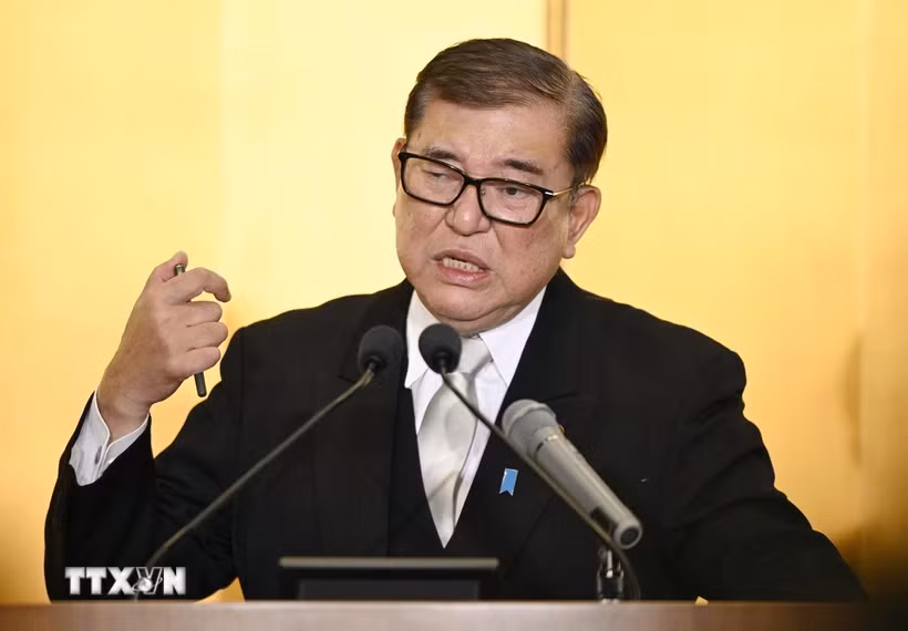 Thủ tướng Nhật Bản Shigeru Ishiba. (Ảnh: Kyodo/TTXVN)
