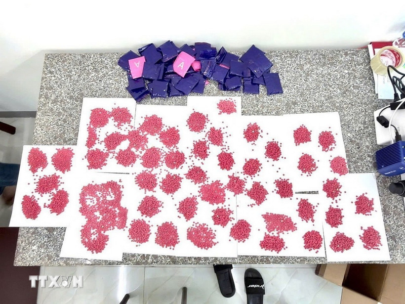 Tang vật của vụ án. (Ảnh: TTXVN phát)