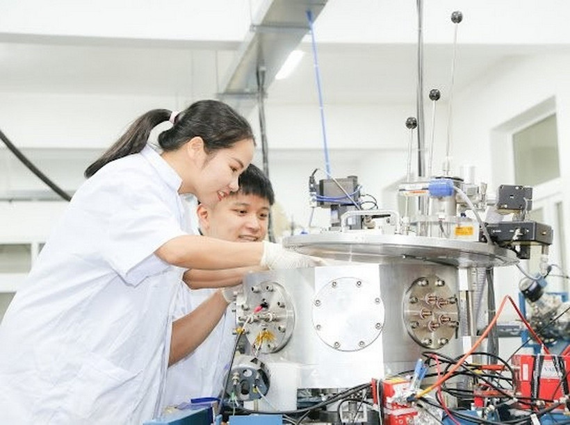 Sinh viên ngành Công nghệ Kỹ thuật hạt nhân, Trường Đại học Khoa học Tự nhiên, Đại học Quốc gia Hà Nội. (Ảnh: Đại học Quốc gia Hà Nội).