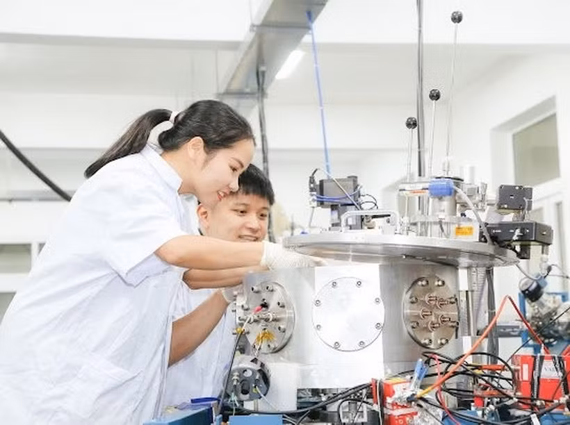 Sinh viên ngành Công nghệ Kỹ thuật hạt nhân, Trường Đại học Khoa học Tự nhiên, Đại học Quốc gia Hà Nội. (Ảnh: Đại học Quốc gia Hà Nội).