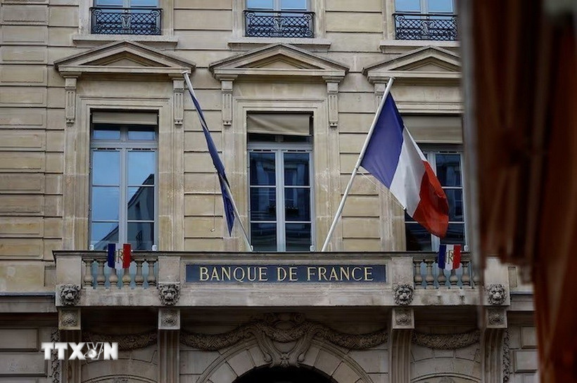 Trụ sở Ngân hàng trung ương Pháp ở Paris. (Ảnh: Reuters/TTXVN)