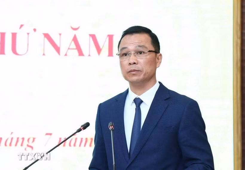 Đồng chí Tô Anh Dũng, Phó Bí thư Tỉnh ủy, Chủ tịch UBND tỉnh Thanh Hóa nhiệm kỳ 2026-2031. (Ảnh: TTXVN phát)