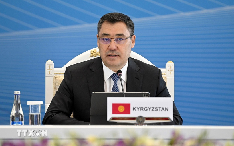 Tổng thống Kyrgyzstan Sadyr Japarov. (Ảnh: THX/TTXVN)
