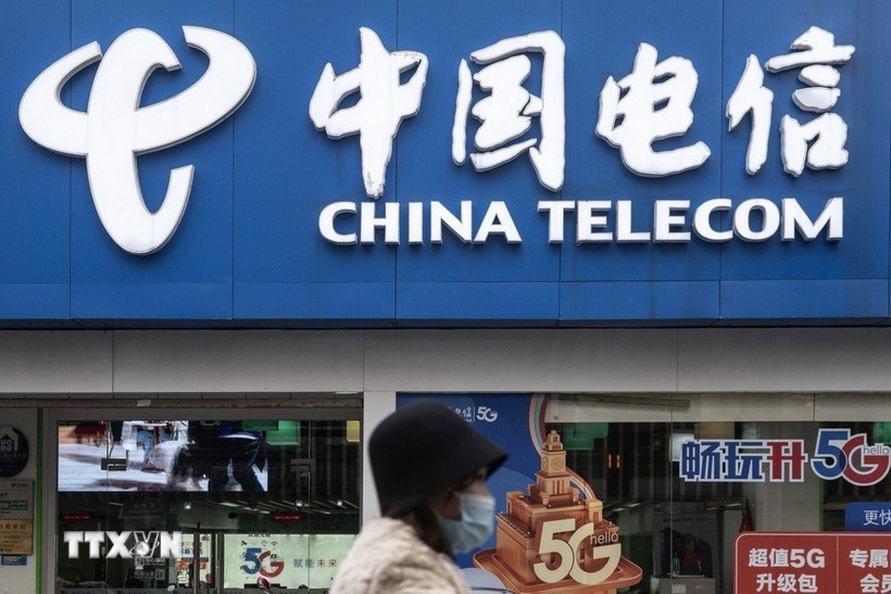 Một cửa hàng của China Telecom. (Ảnh: Bloomberg/TTXVN)