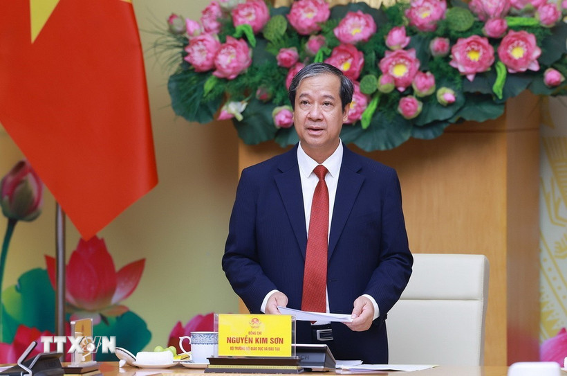 Bộ trưởng Bộ Giáo dục và Đào tạo Nguyễn Kim Sơn. (Ảnh: Dương Giang/TTXVN)
