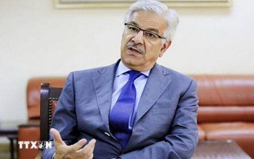 Bộ trưởng Quốc phòng Pakistan Khawaja Muhammad Asif. (Ảnh: IRNA/TTXVN)