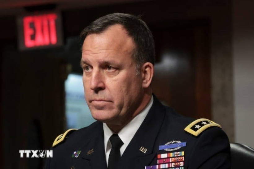 Tư lệnh Bộ Chỉ huy trung tâm Mỹ (CENTCOM), Tướng Michael Kurilla. (Ảnh: Getty Images/TTXVN)