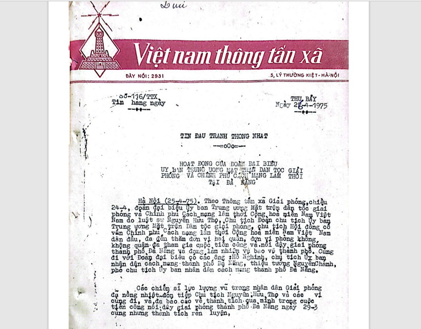 Tin chiến thắng miền Nam ngày 26/4/1975 qua bản tin của Thông tấn xã Việt Nam