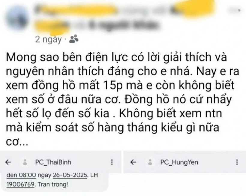 Đăng tải hóa đơn tiền điện trên Facebook có thể làm lộ thông tin cá nhân. (Nguồn: Công an cung cấp).