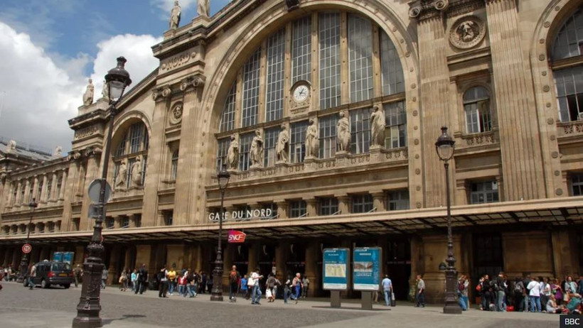 Nhà ga Gare du Nord. (Nguồn: BBC)