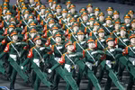 Các khối của Lực lượng Quân đội nhân dân tham gia sơ duyệt lễ diễu binh, diễu hành kỷ niệm 50 năm Ngày Giải phóng miền Nam thống nhất đất nước. (Ảnh: Thanh Vũ/TTXVN)