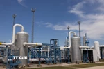Cơ sở dự trữ khí đốt tự nhiên tại Zsana, Hungary. (Ảnh: THX/TTXVN)