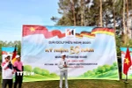 Đại sứ Vũ Quang Minh phát biểu khai mạc Giải golf hữu nghị Việt-Đức. (Ảnh: Phương Hoa/TTXVN)