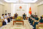 Toàn cảnh buổi làm việc. (Ảnh: Bộ Quốc phòng)