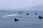 Quang cảnh eo biển Hormuz ngày 20/6/2026. (Ảnh: THX/TTXVN phát)