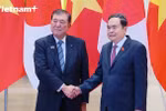 Chủ tịch Quốc hội Trần Thanh Mẫn hội kiến Thủ tướng Nhật Bản
