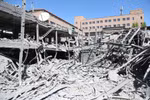 Trường Đại học công nghệ Sharif ở thủ đô Tehran, Iran bị phá hủy sau loạt không kích của lực lượng Mỹ-Israel. (Ảnh: THX/TTXVN)