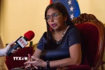 Tổng thống lâm thời Venezuela Delcy Rodriguez. (Ảnh: THX/TTXVN)