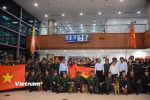 Thủ hiến Yangon cảm ơn Quân đội nhân dân Việt Nam đã nhanh chóng cử lực lượng sang hỗ trợ Myanmar khắc phục hậu quả động đất và nhấn mạnh điều này thể hiện tình cảm tốt đẹp giữa đất nước và nhân dân hai nước. (Ảnh: Vũ Hùng/Vietnam+)