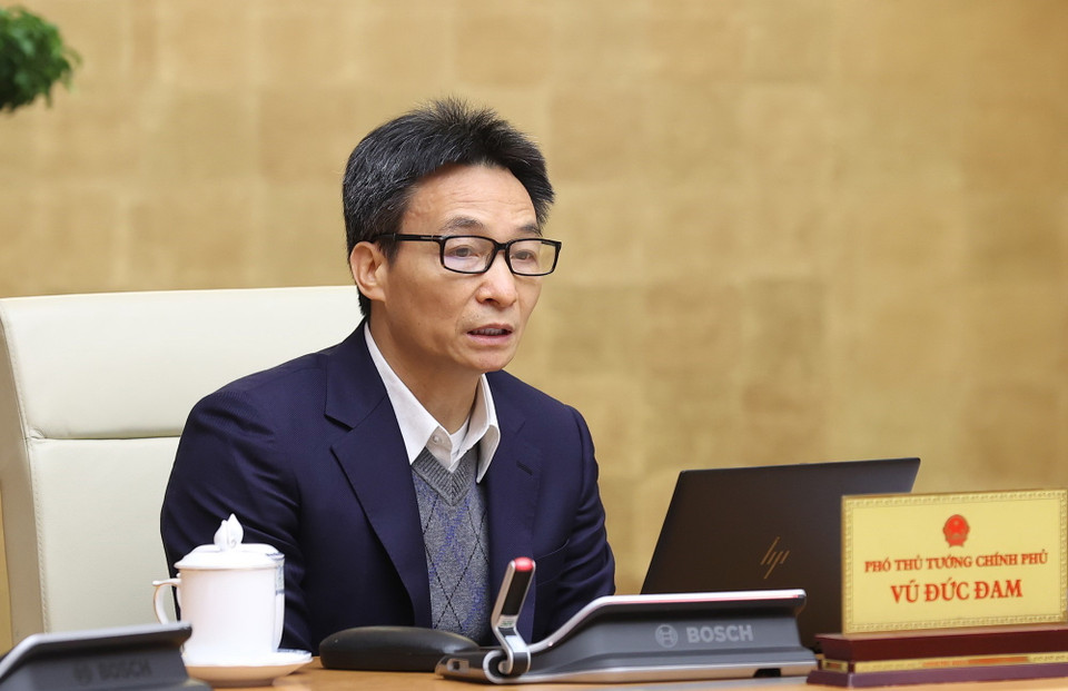 Phó Thủ tướng Vũ Đức Đam phát biểu. (Ảnh: Dương Giang/TTXVN)